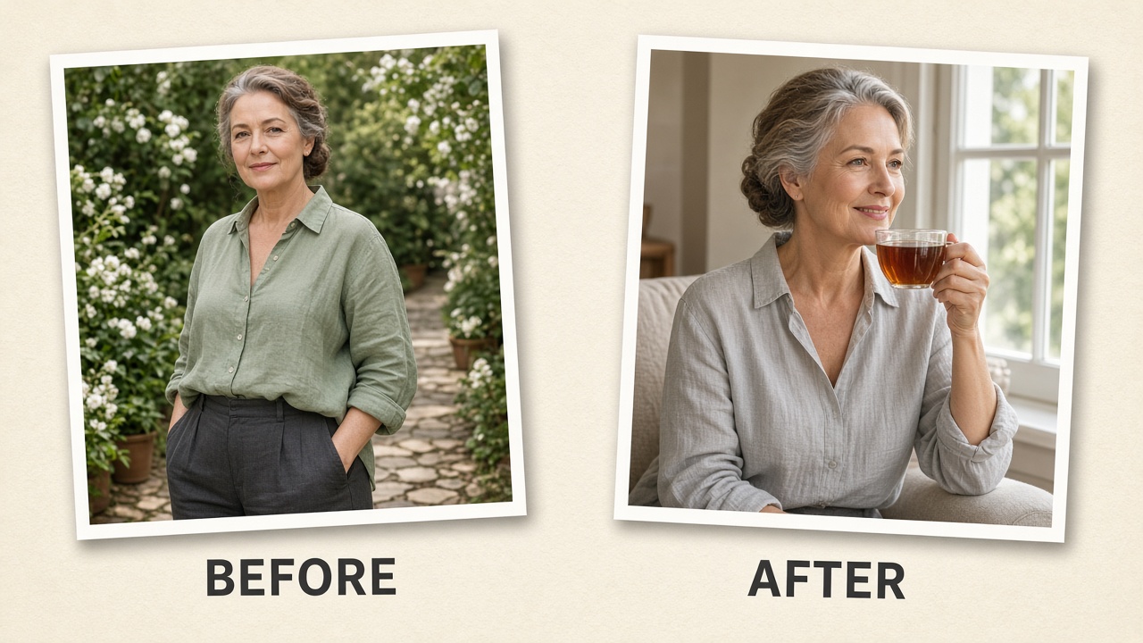 June before and after a month of the evening tea ritual